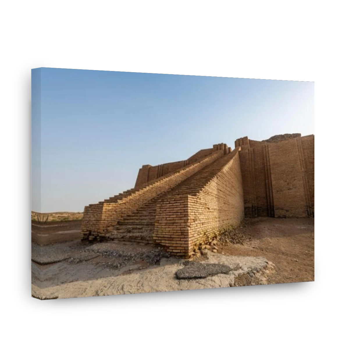Overlook over the ancient city of Ur, Ahwar of southern Iraq, Unesco site, Iraq