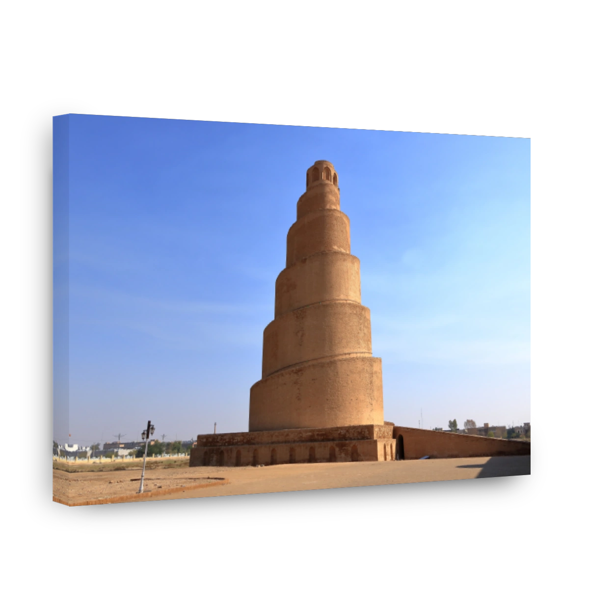 top of the spiral minaret, Great Mosque Malwiya, Samarra, Iraq
