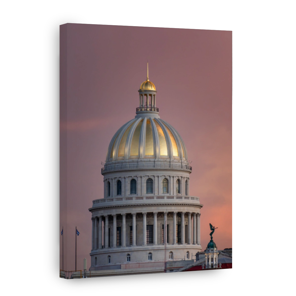 Capitol Building Dome at Sunset