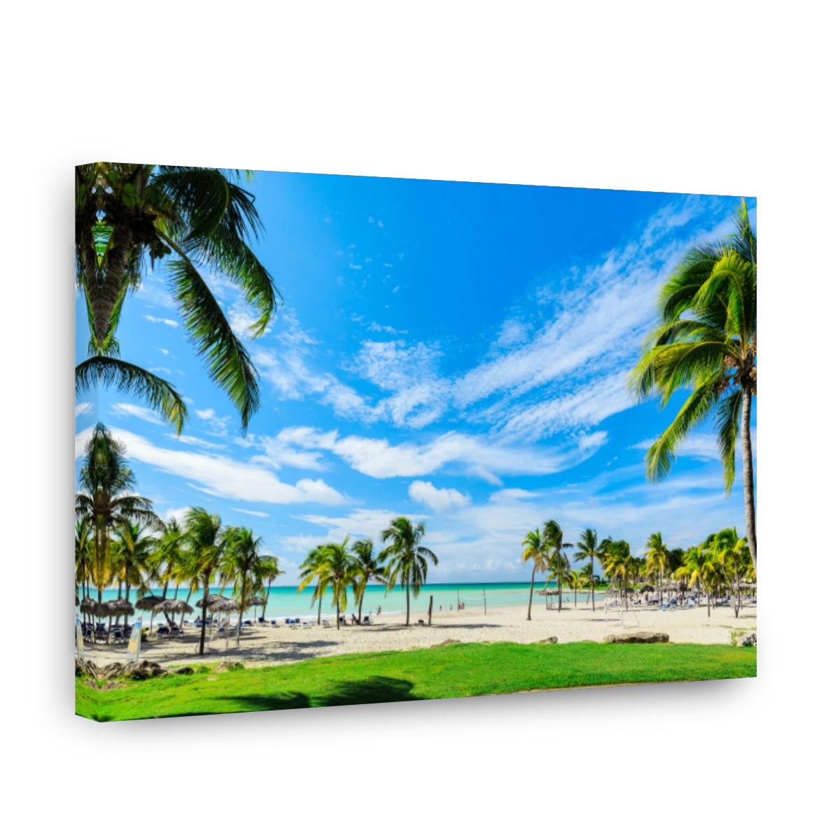 gorgeous wide open view of Varadero Cuban beach and tranquil ocean