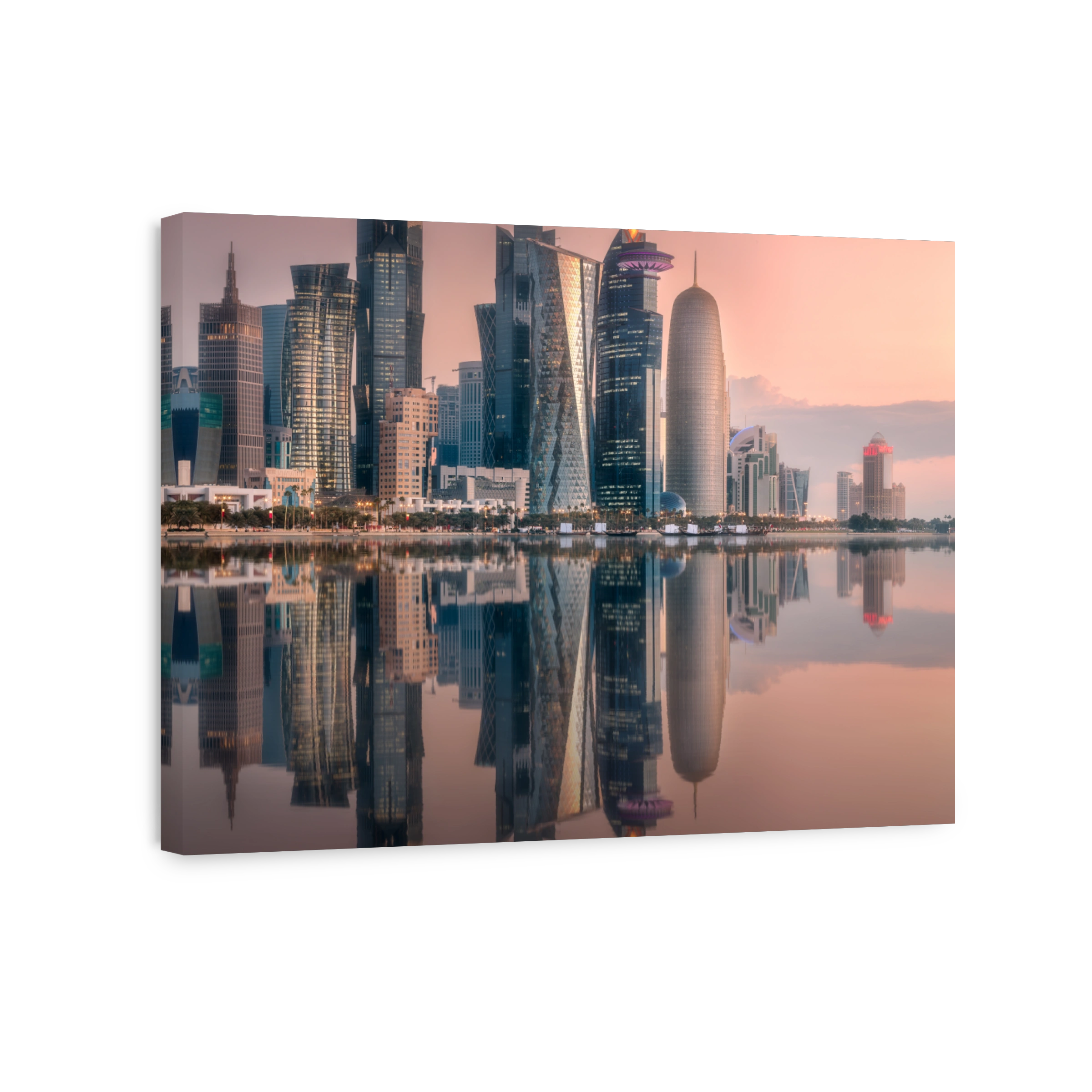The skyline of West Bay and Doha downtown, Qatar