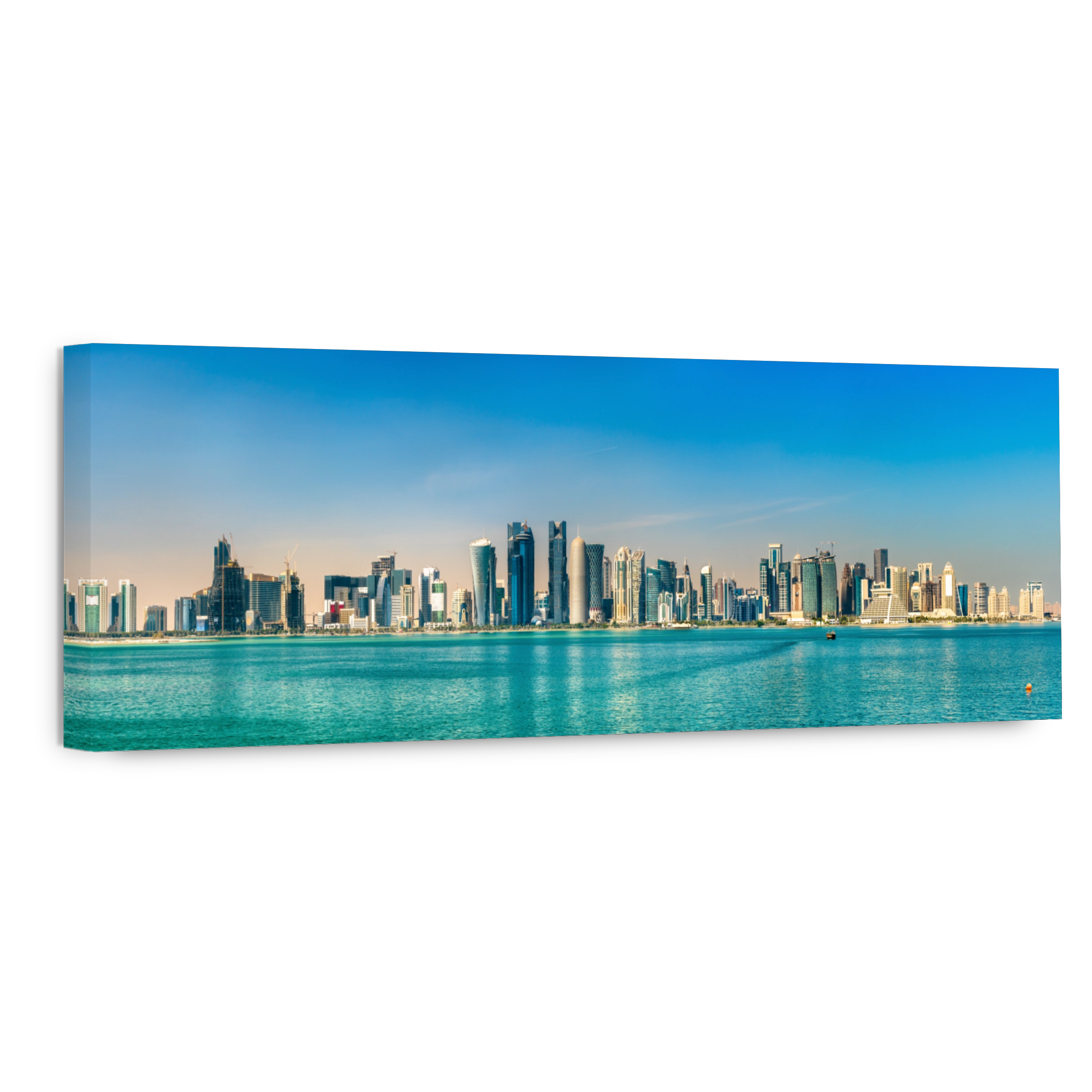 Skyline of Doha, the capital of Qatar