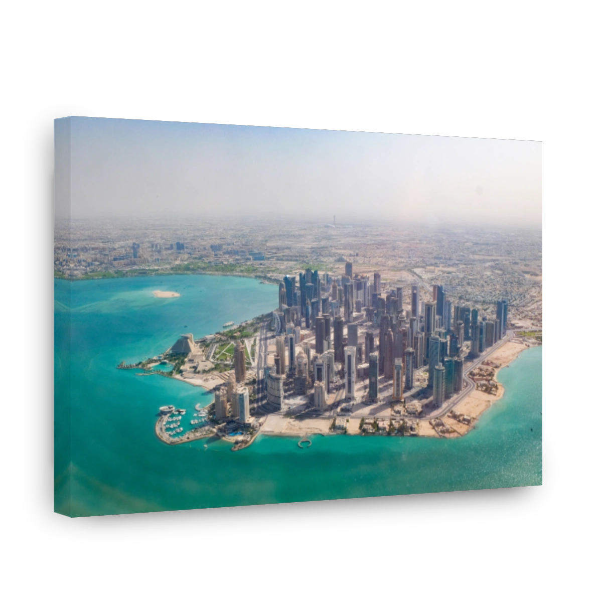 Doha, Qatar, from the air