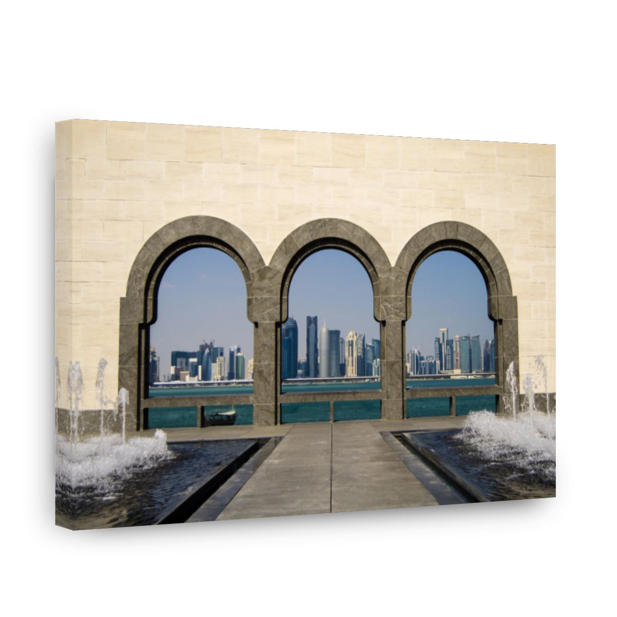View Of City Buildings Against Clear Sky
