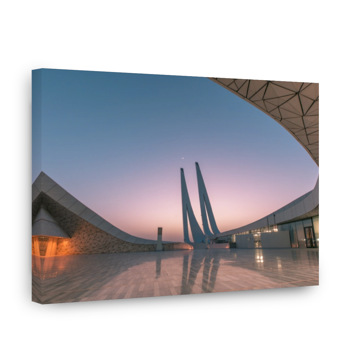 View of Qatar foundation mosque in Doha Qatar