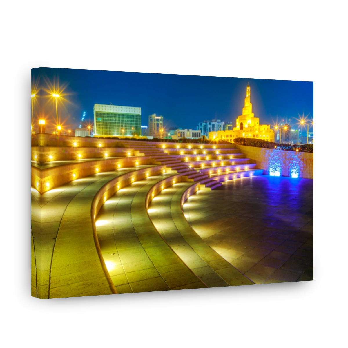Amphitheater in Doha night
