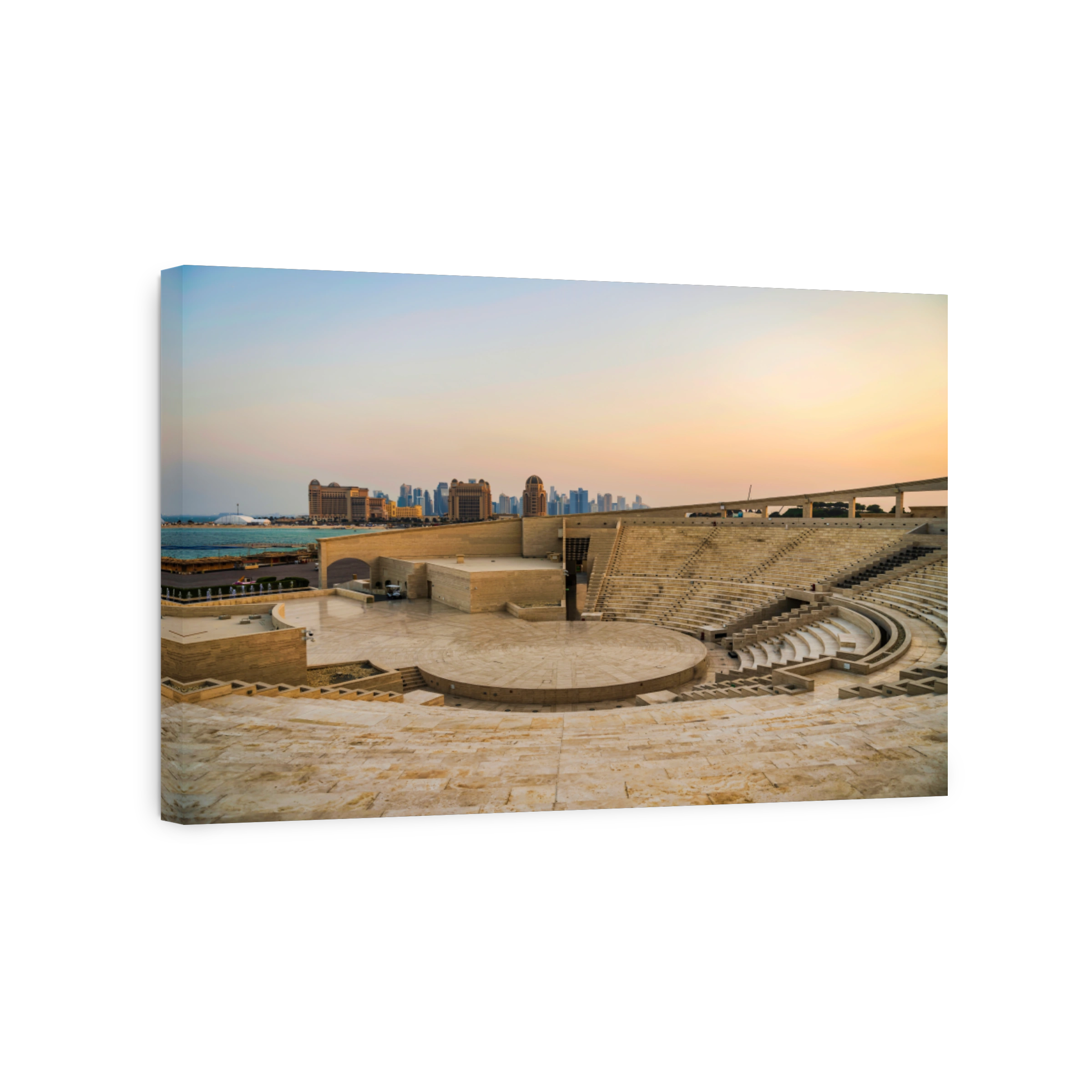 marble aren and Doha city in katara village, Doha, Qatar