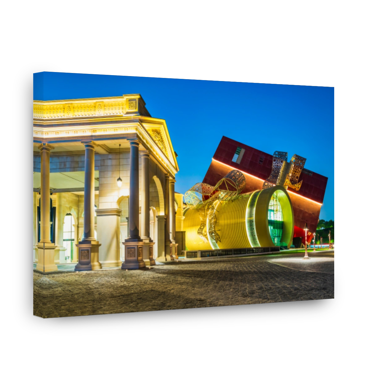 The gift box building in katara village, Doha, Qatar