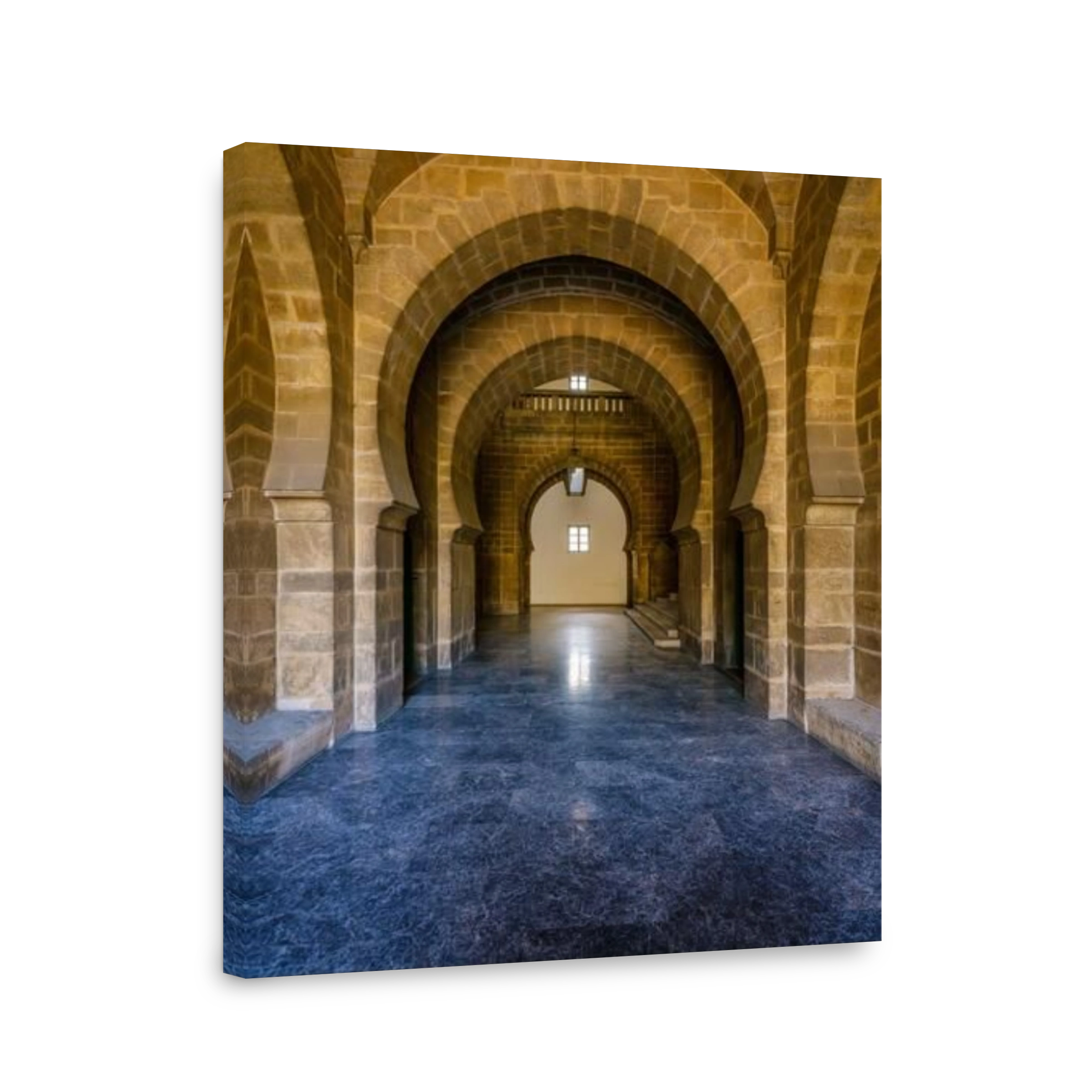 CASABLANCA, MOROCCO - CIRCA APRIL 2018: Interior corridor of the Mahkama du Pacha in Casablanca. This is an administrative building constructed 1941-1