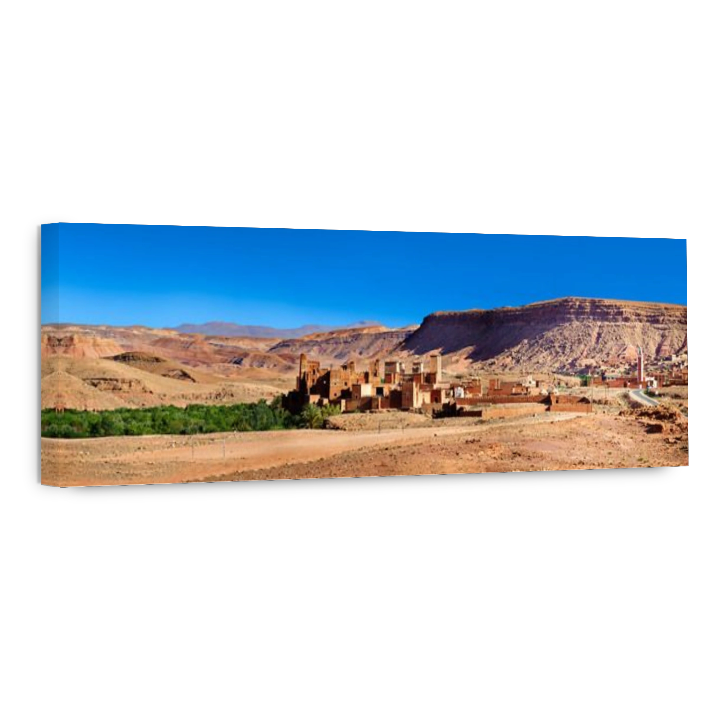 The Glaoui Kasbah's of Tamedaght in the Ounilla valley in the foothills of the Altas mountains, Tamedaght, Morroco.