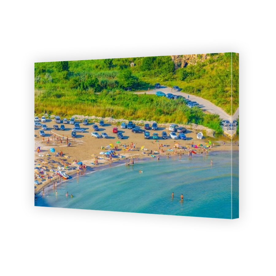 Aerial view of the Bolata beach in Bulgaria