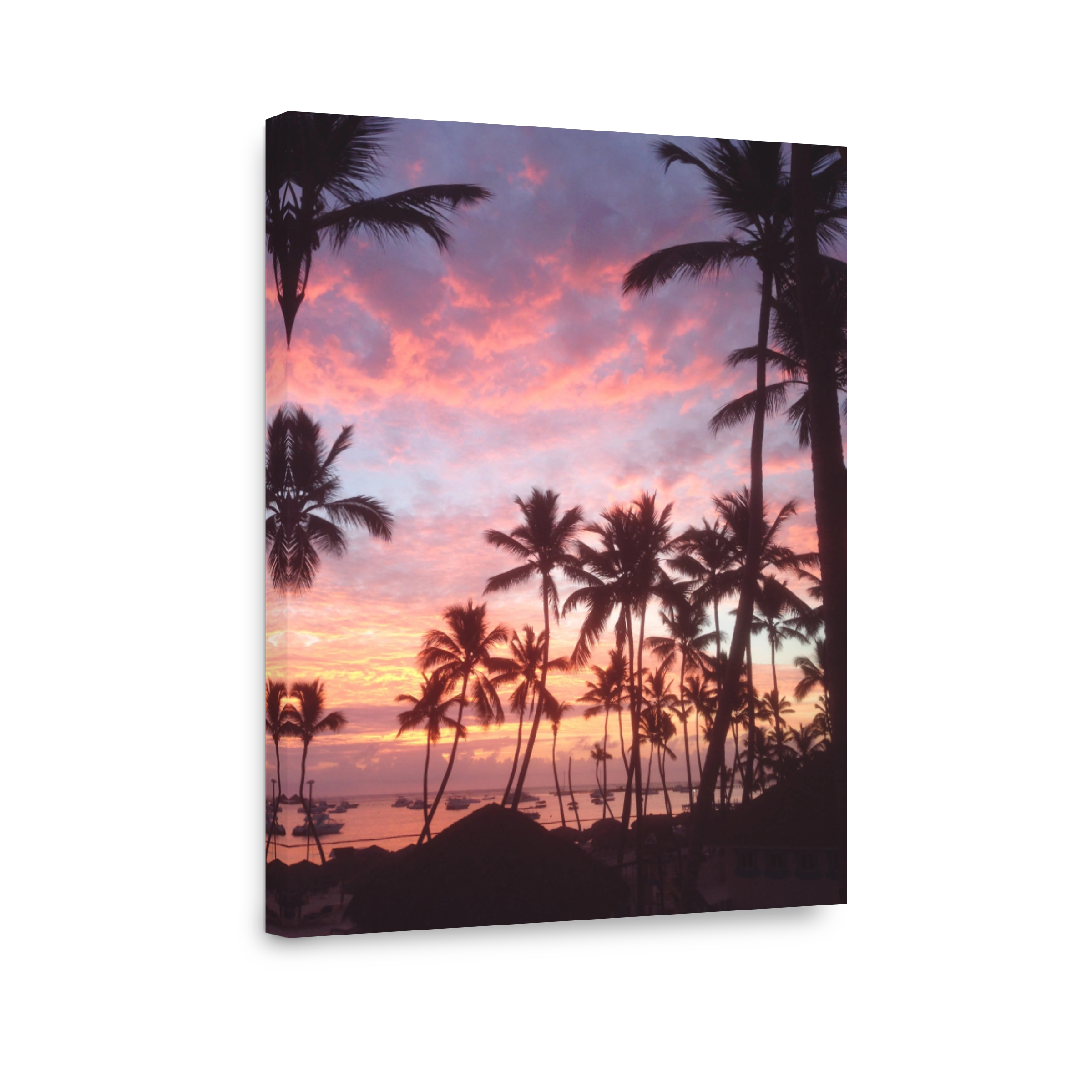 Silhouette Palm Trees Against Sky During Sunset