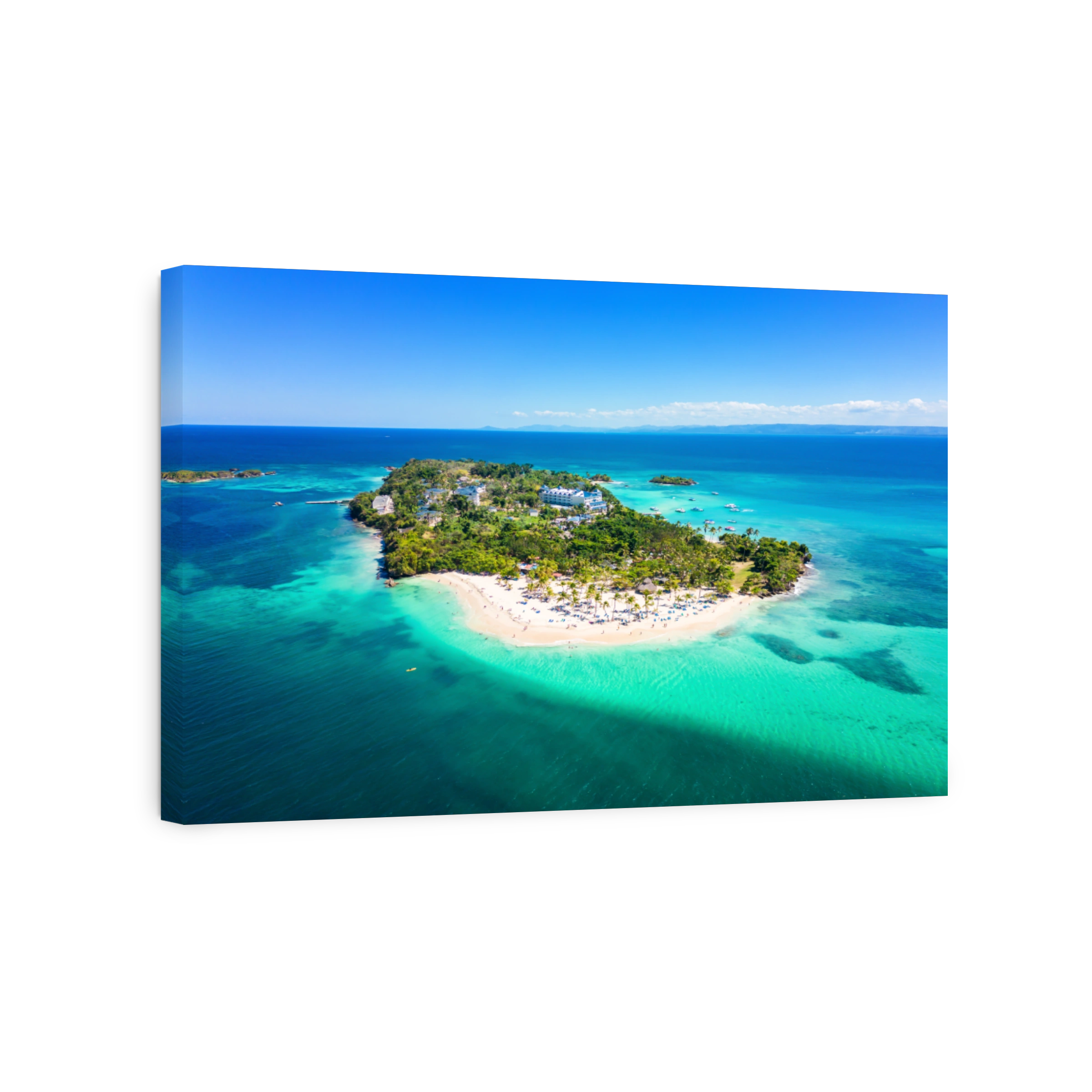 Cayo Levantado Bacardi Island. Popular destination for excursion to Samana, Dominican Republic