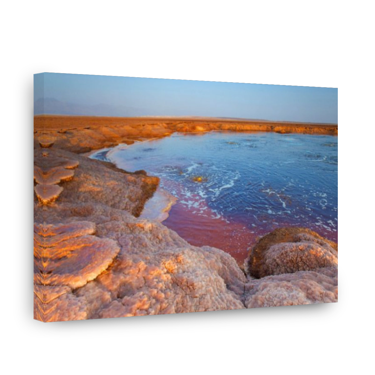 Dallol-Yellow Lake, Africa, Ethiopia, Afar region, Afgar, Danakil, desert, acid lake, lake, sulphur spring, salt depositions, mi