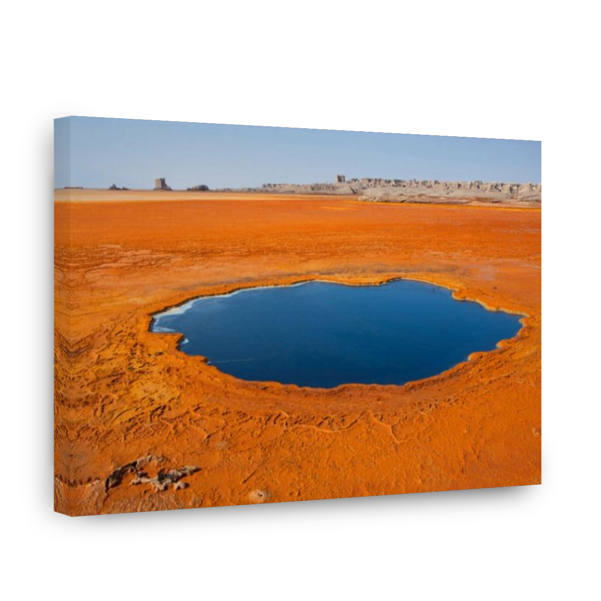 Dallol-Black Lake, Africa, Ethiopia, Afar region, Afgar, Danakil, desert, acid lake, lake, salt depositions, minerals, colors, f