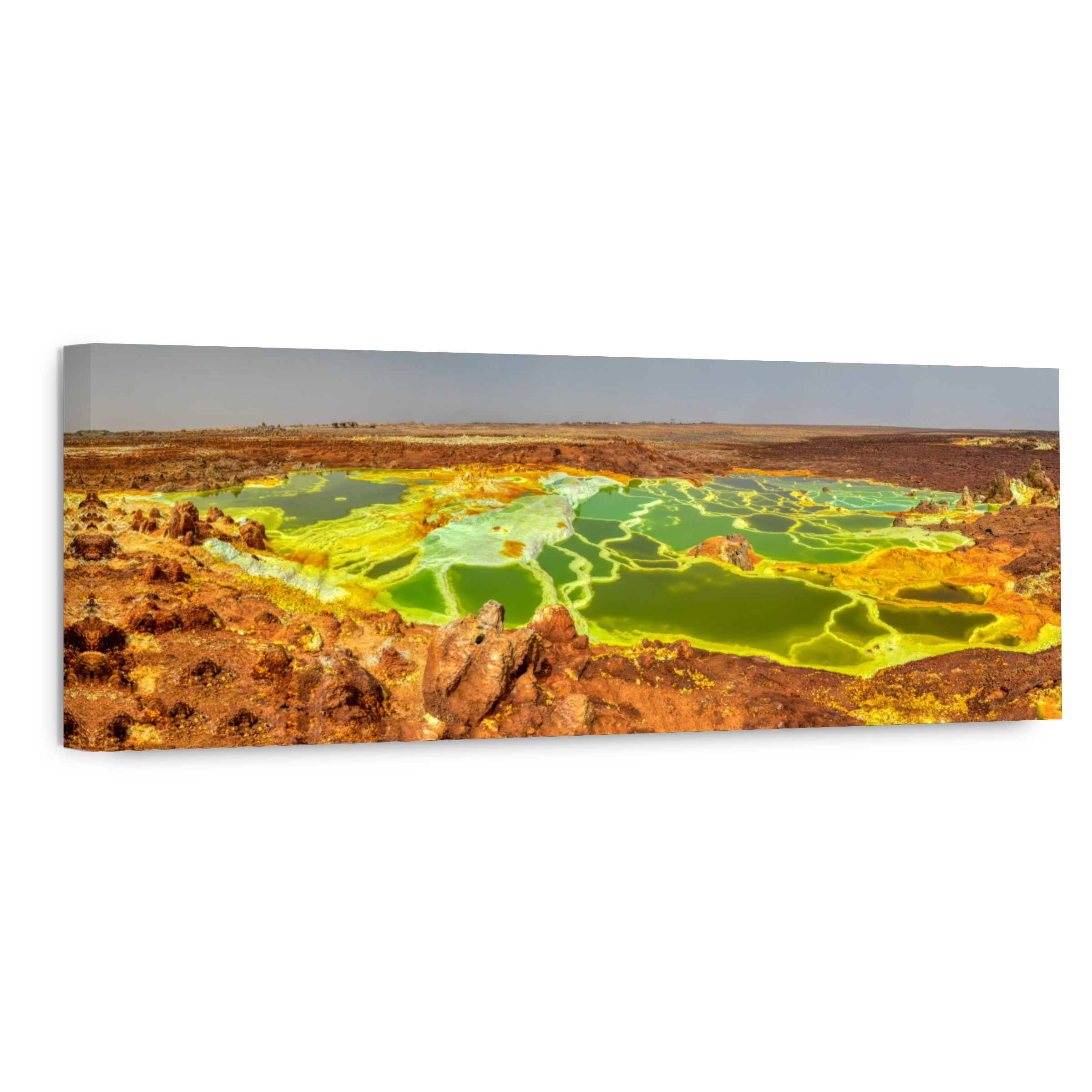 moonscape of Dallol Lake, Danakil depression Ethiopia