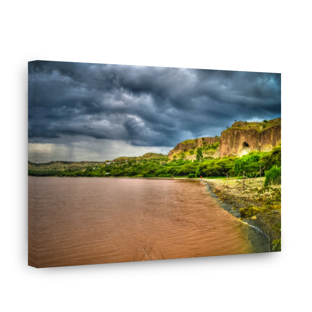 Landscape of Langano lake coastline, Oromia, Ethiopia