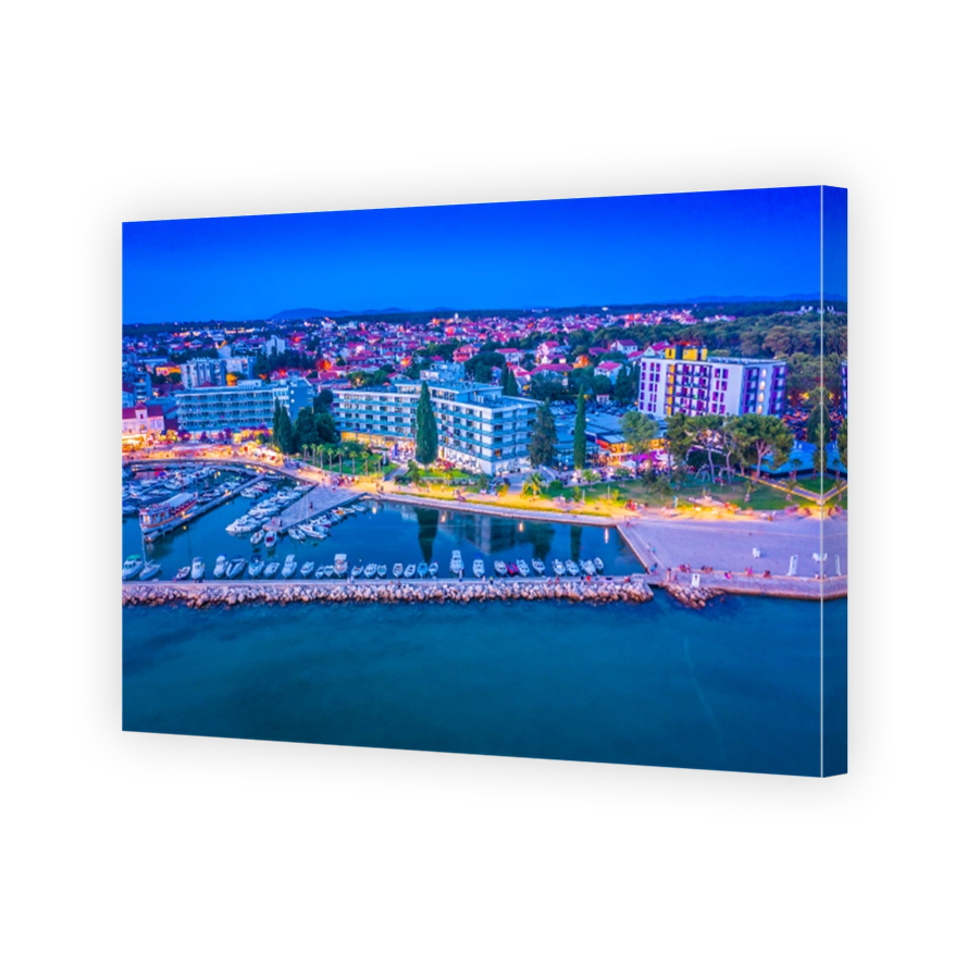 Biograd town coastline Croatia