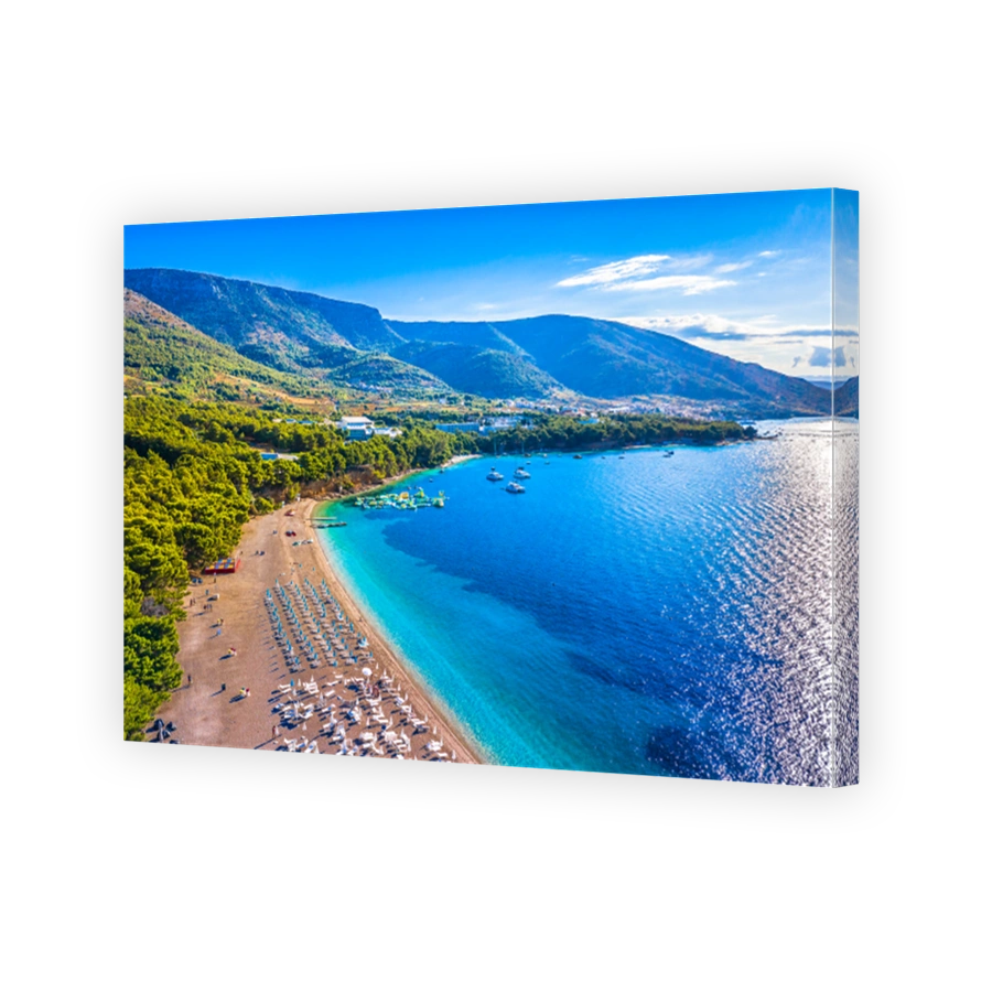 Bol Brac beach view landscape.