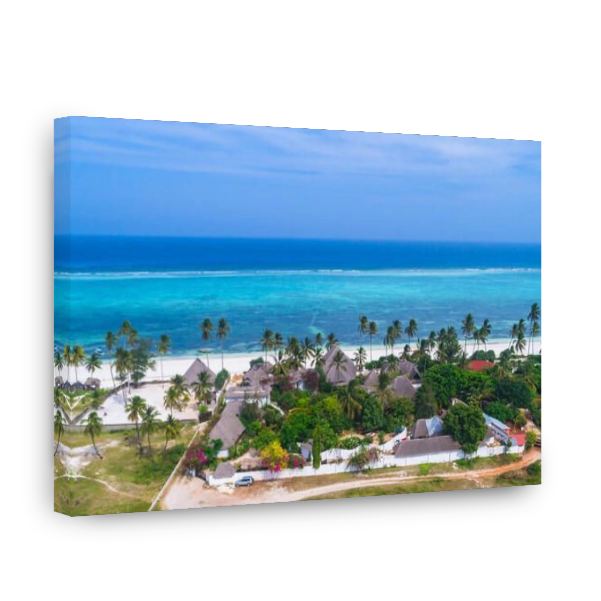 Aerial. Matemwe, Zanzibar. Tanzania.