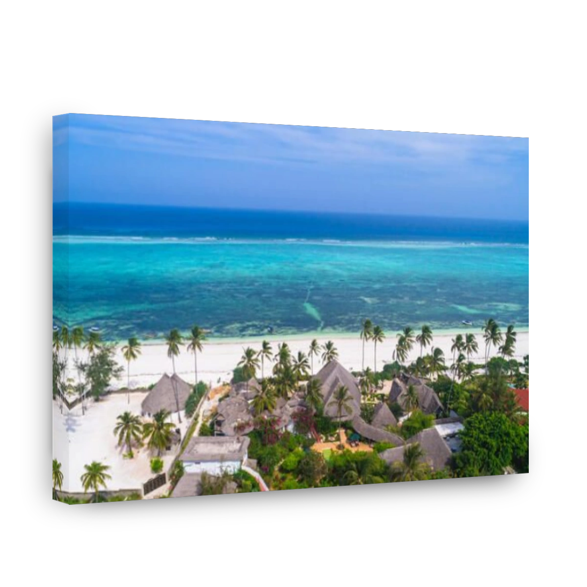 Aerial. Matemwe, Zanzibar. Tanzania.