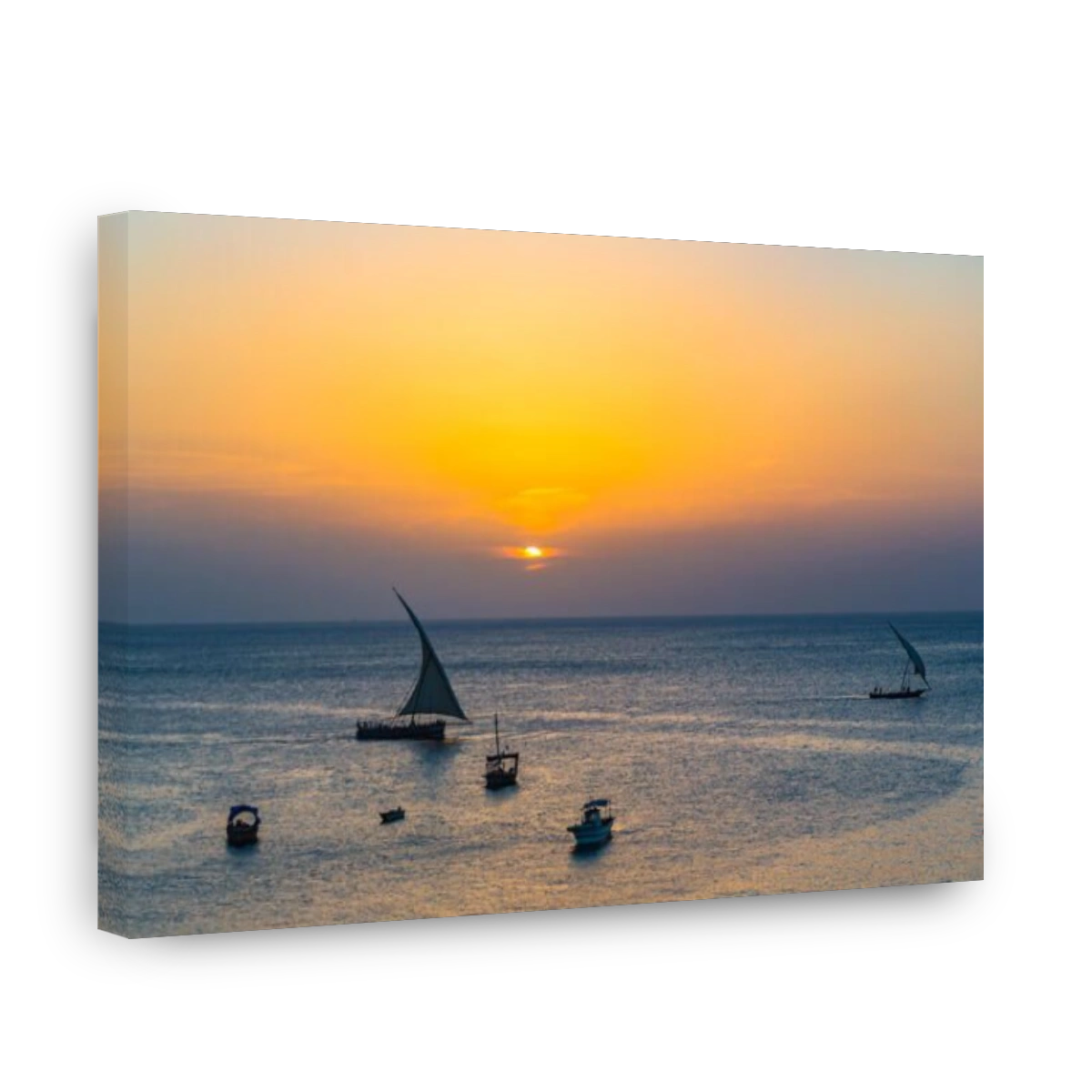 Sunset in Stown Town. Zanzibar, Tanzania.