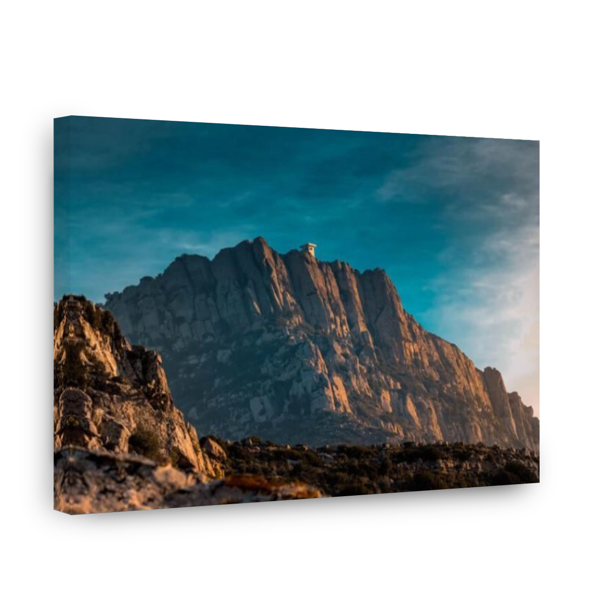 A view of majestic Zaghouan mountains against the dramatic sky, Tunisia