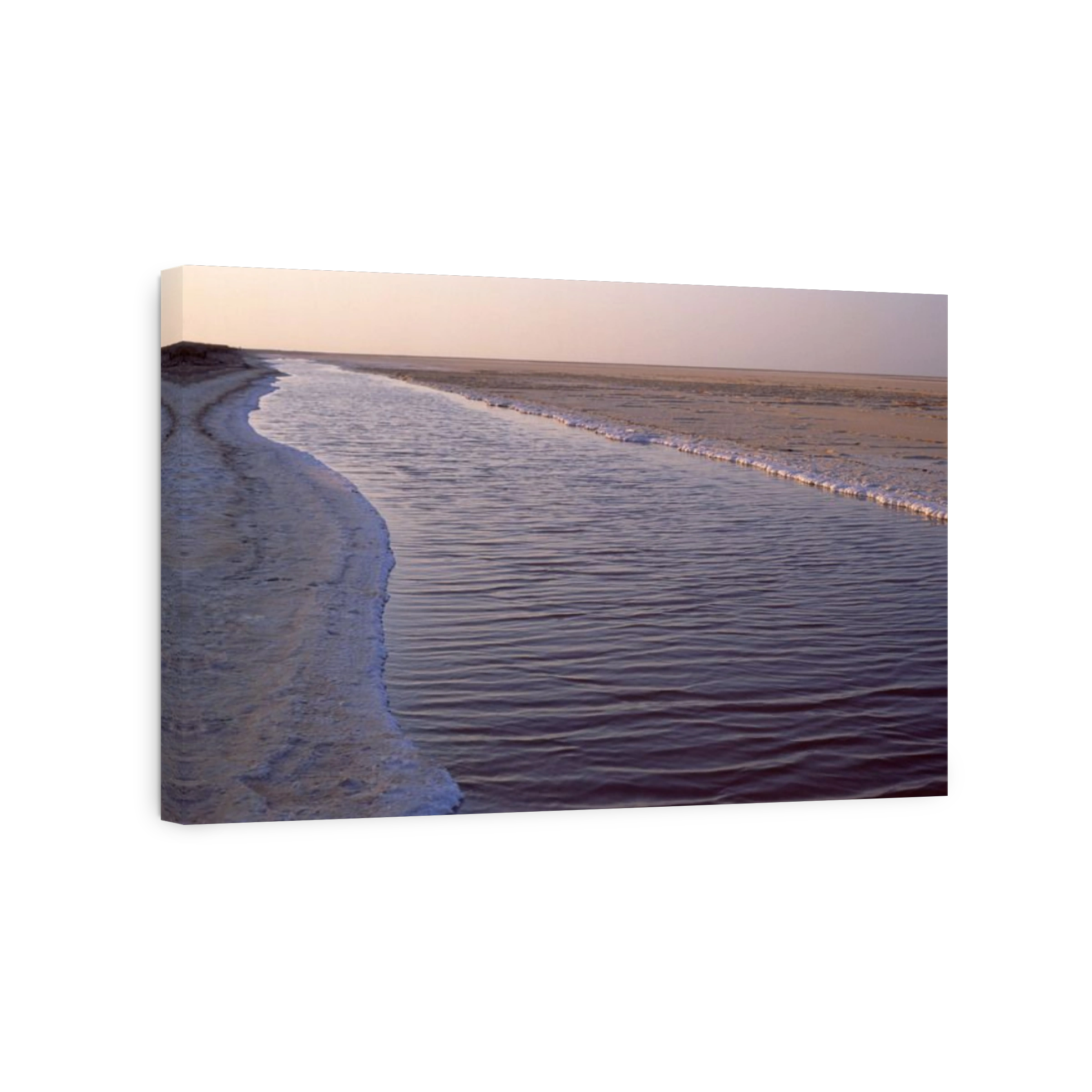 Salt flats at sunrise, Qusaybat Al Madyuni, Susah, Monastir, Monastir  Governorate, Tunisia