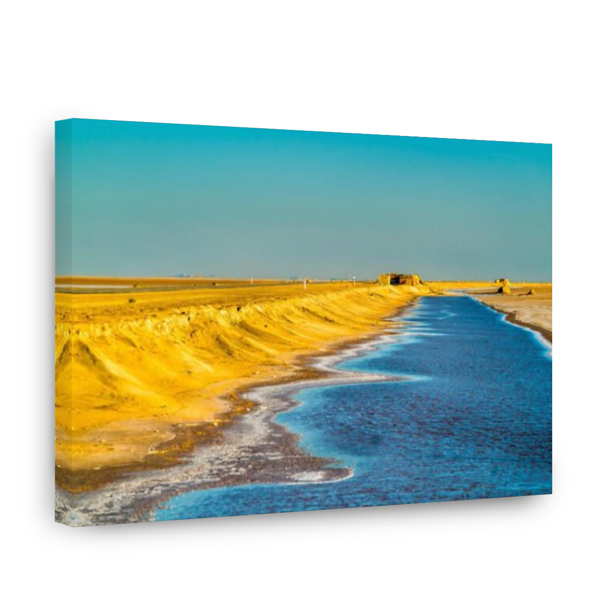 Chott el Djerid, an endorheic salt lake in Tunisia