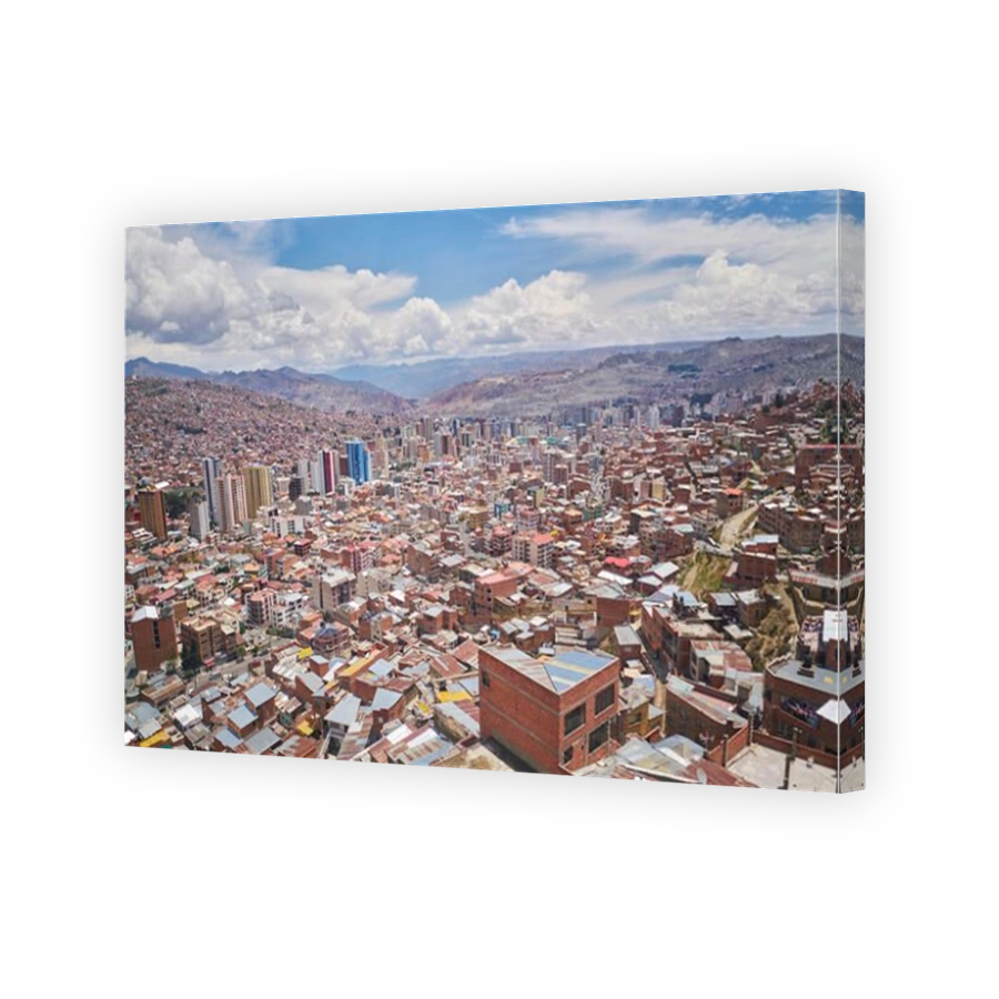 Rooftop cityscape, El Alto, La Paz, Bolivia, South America