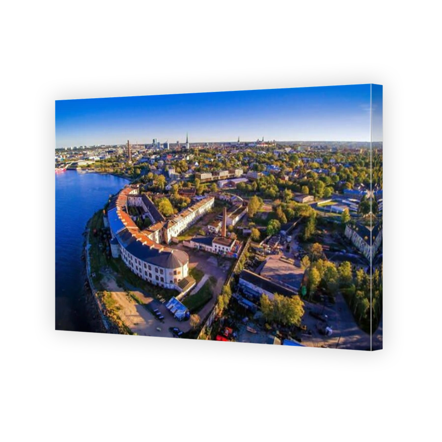 The beautiful city of Kopli in Tallin. Kopli is a subdistrict of the district of PĆµhja-Tallinn in Tallinn the capital of Estonia.