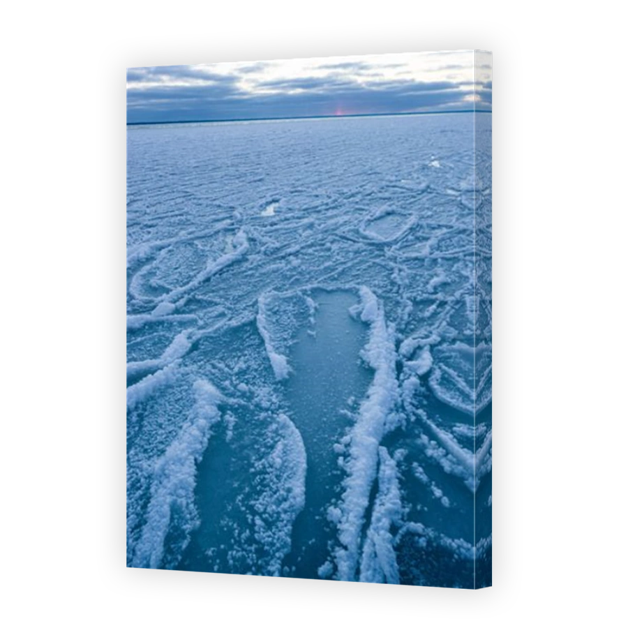 Frozen bay at Saaremaa island, Estonia