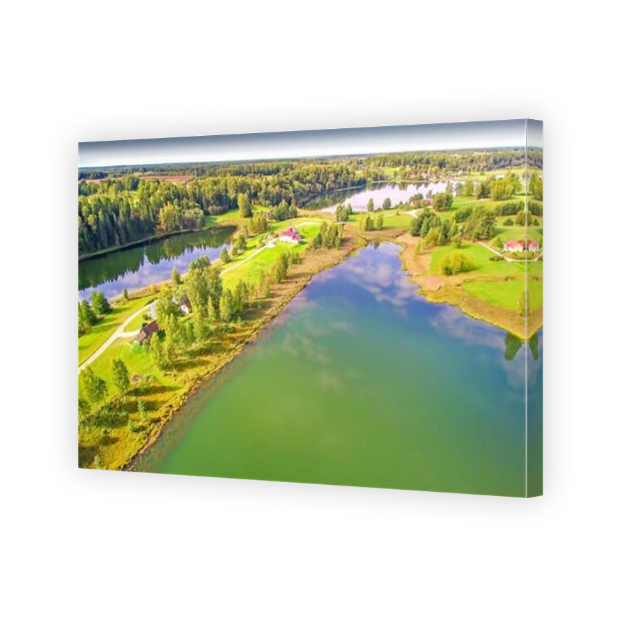 The lake Suurjav in Rouge Estonia. Lake SuurjĆ¤rv - Big Lake or as the locals call it Witchs Lake - forms part of a chain of lakes in RĆµuge valley. T