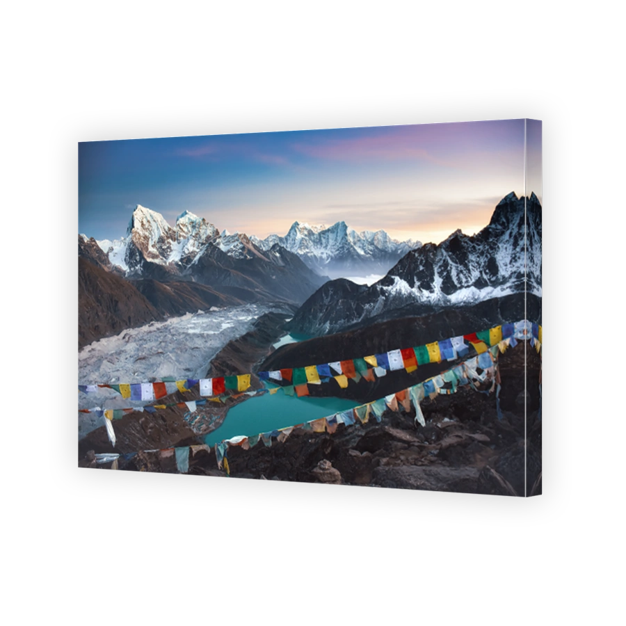 View From Gokyo Ri at Sunset