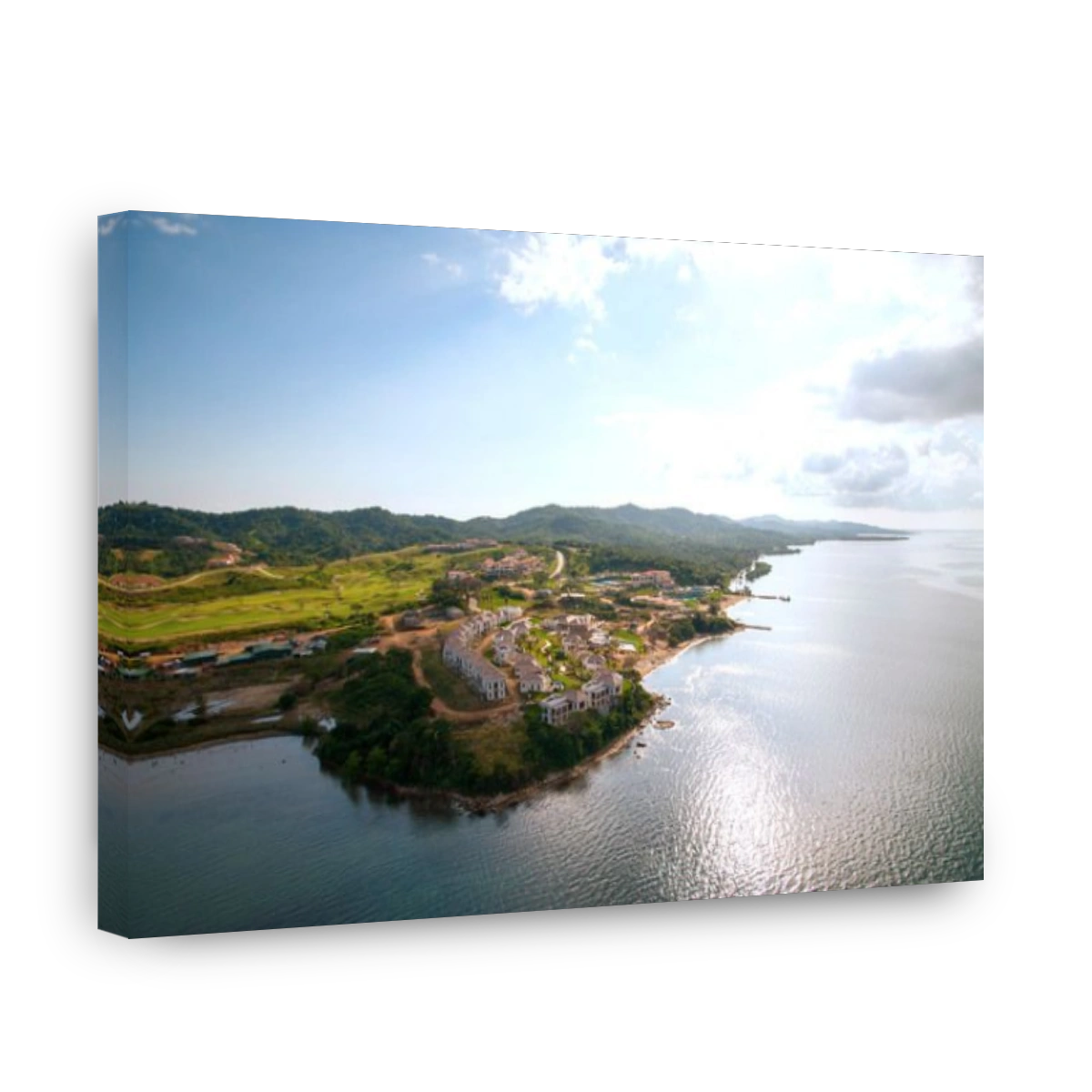 Aerial view of Pristine Bay Resort, Roatan