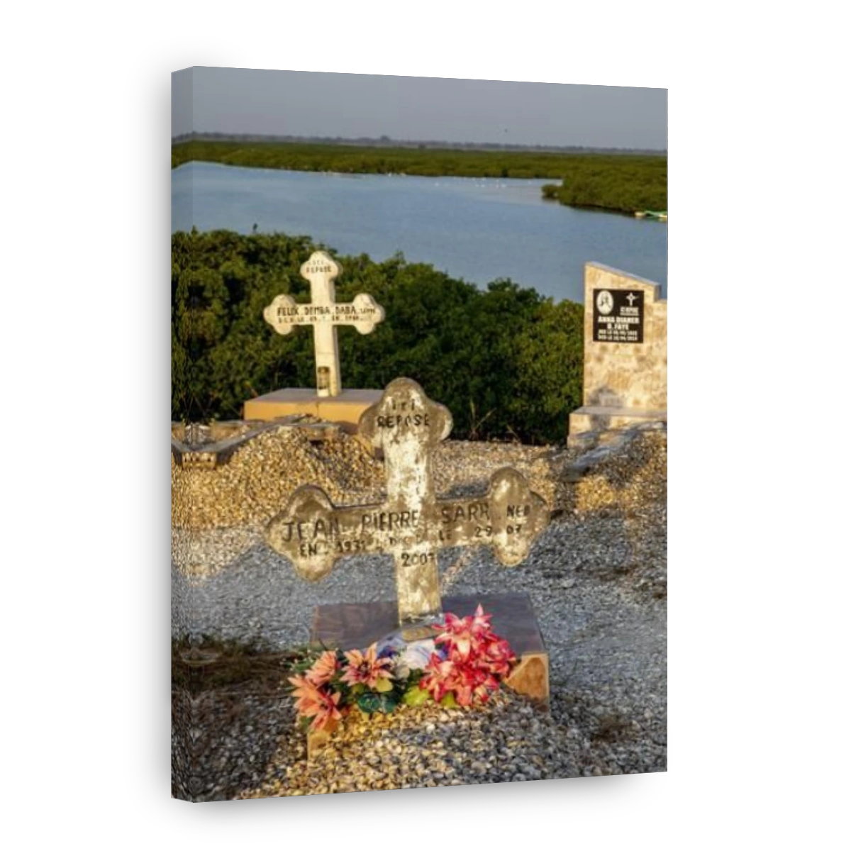 Catholic graveyard in Fadiouth, Senegal, West Africa, Africa