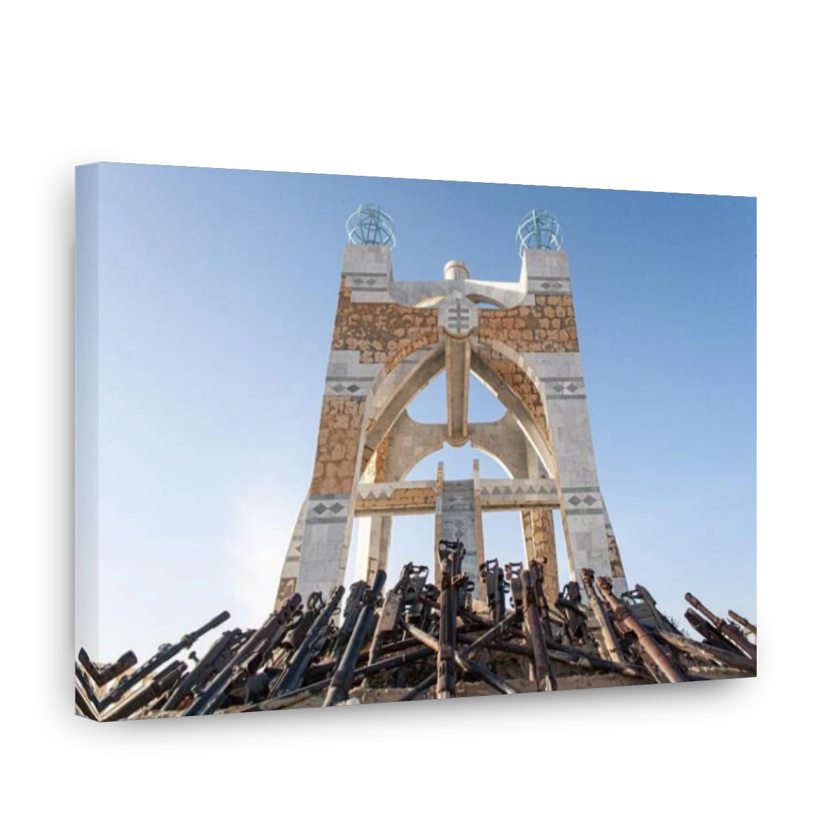 Flame of Peace , Monument commemorating the end of the Tuareg rebellion in 1996 ,Timbuktu, Mali, West africa