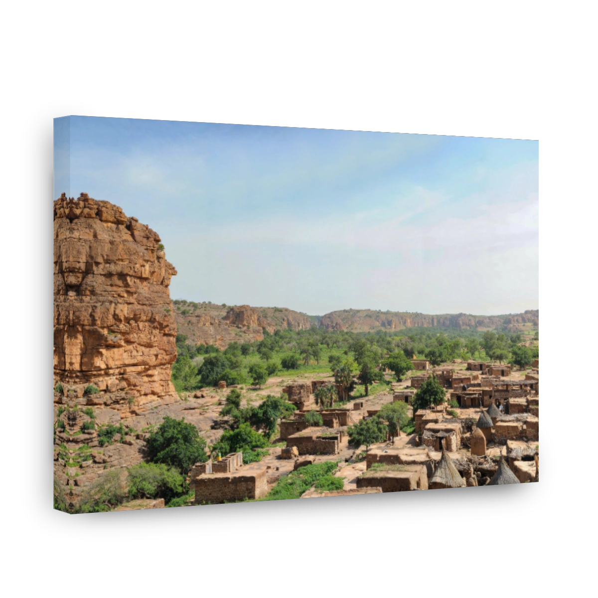 village on the Bandiagara fault in Mali