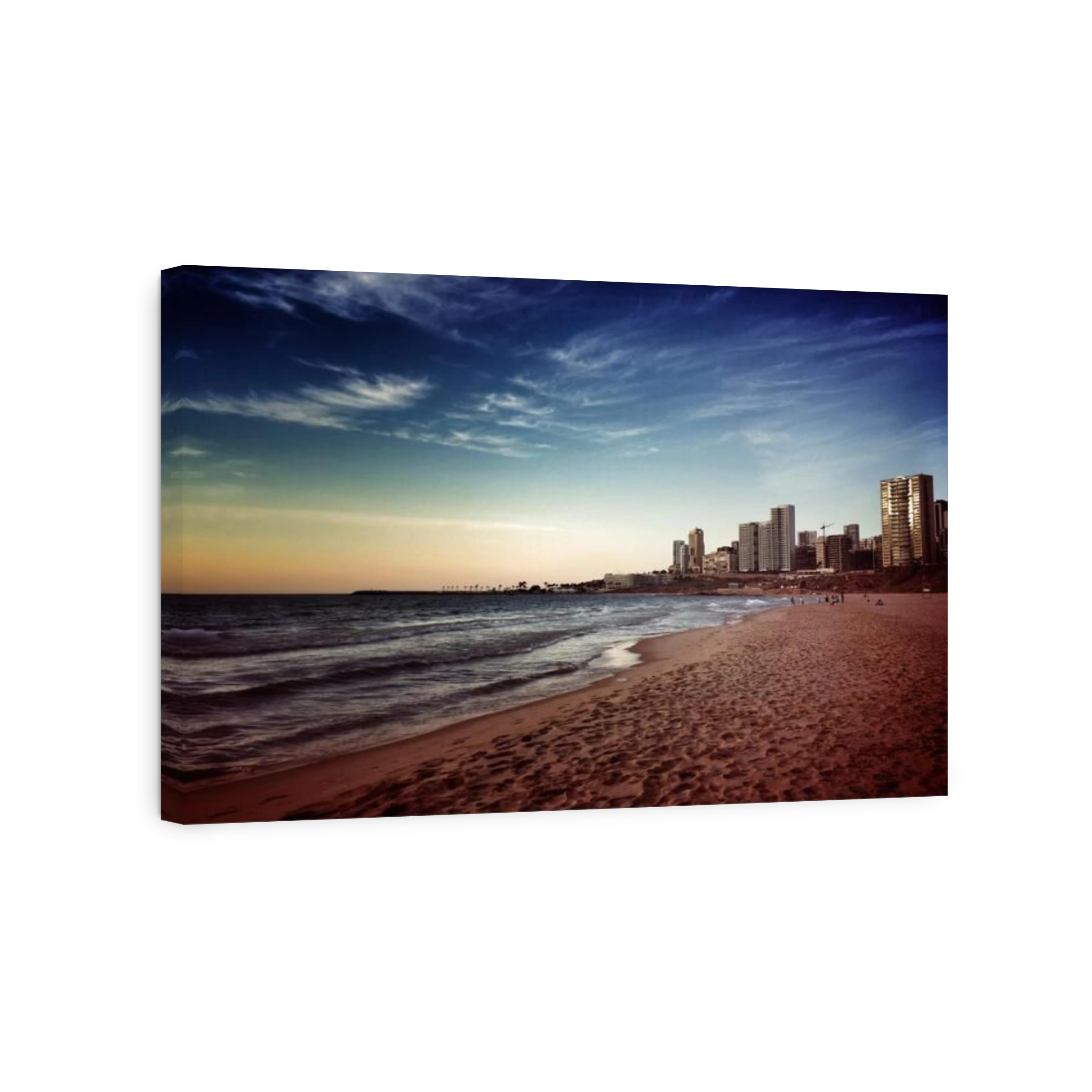 Beirut skyline at sunset