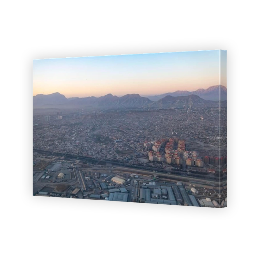 Aerial of Kabul, Afghanistan