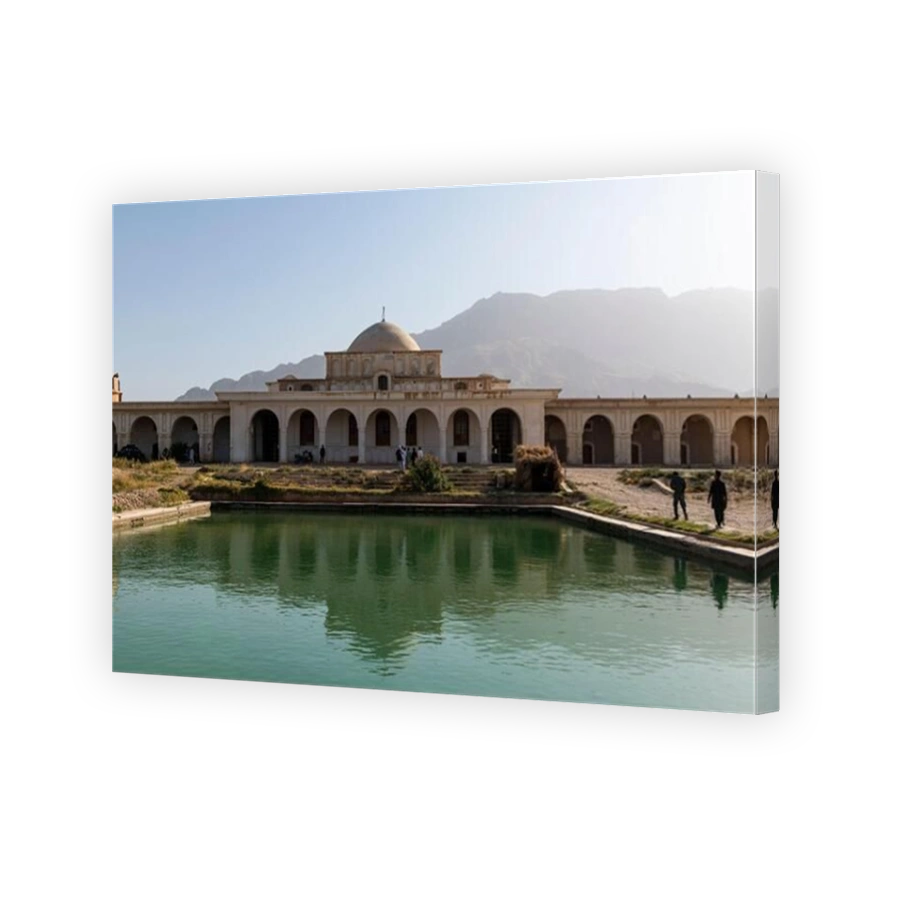 Indian style Tashkurgan Palace former summer palace of the king, outside Mazar-E-Sharif, Kholm, Afghanistan, Asia
