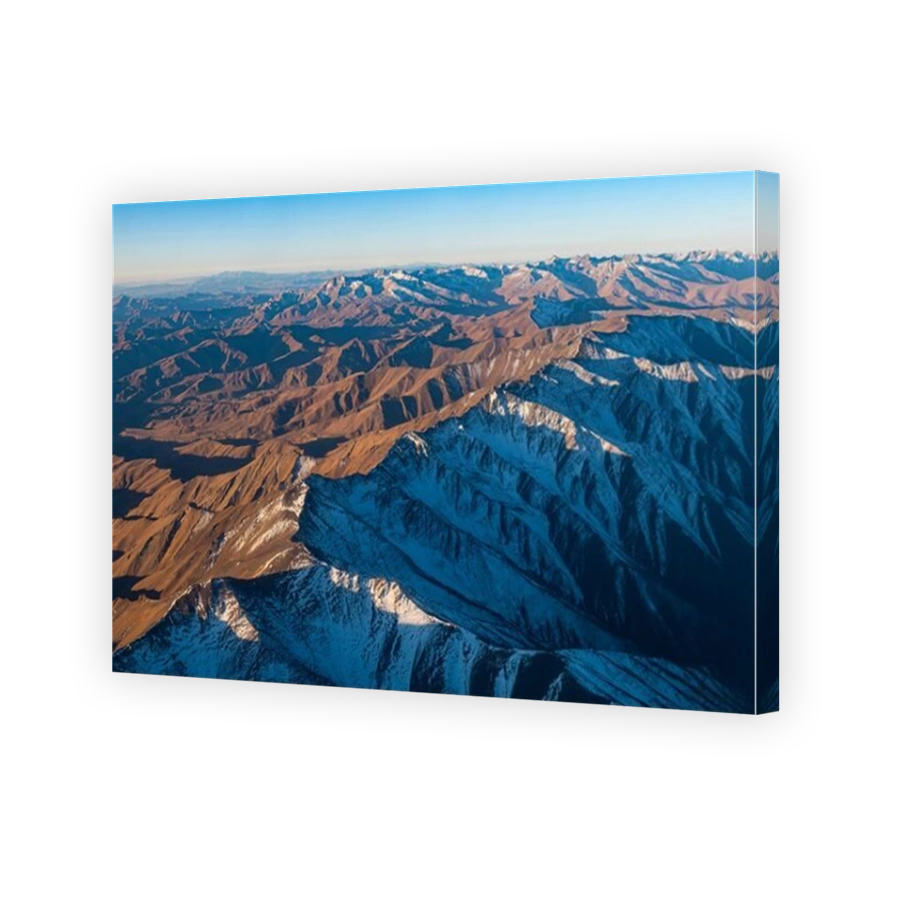 Aerial of Afghanistan around Bamyan, Afghanistan, Asia