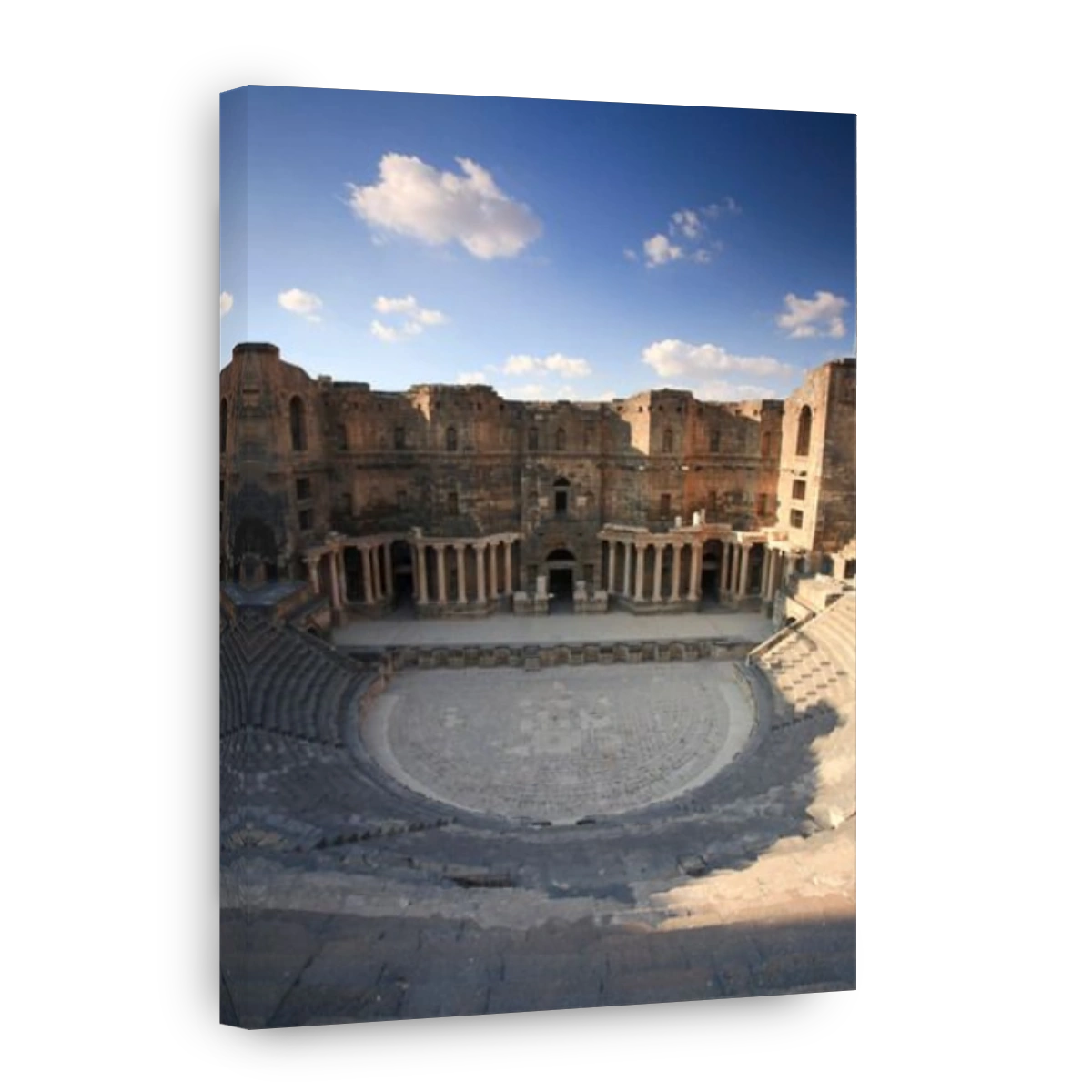 Syria, Bosra, ruins of the ancient Roman town (a UNESCO site), Citadel and Theatre