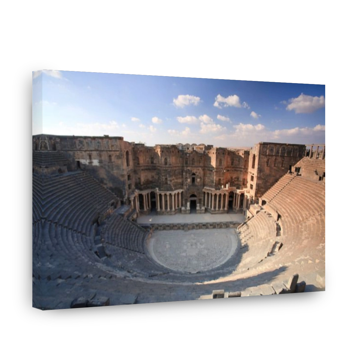 Syria, Bosra, ruins of the ancient Roman town (a UNESCO site), Citadel and Theatre