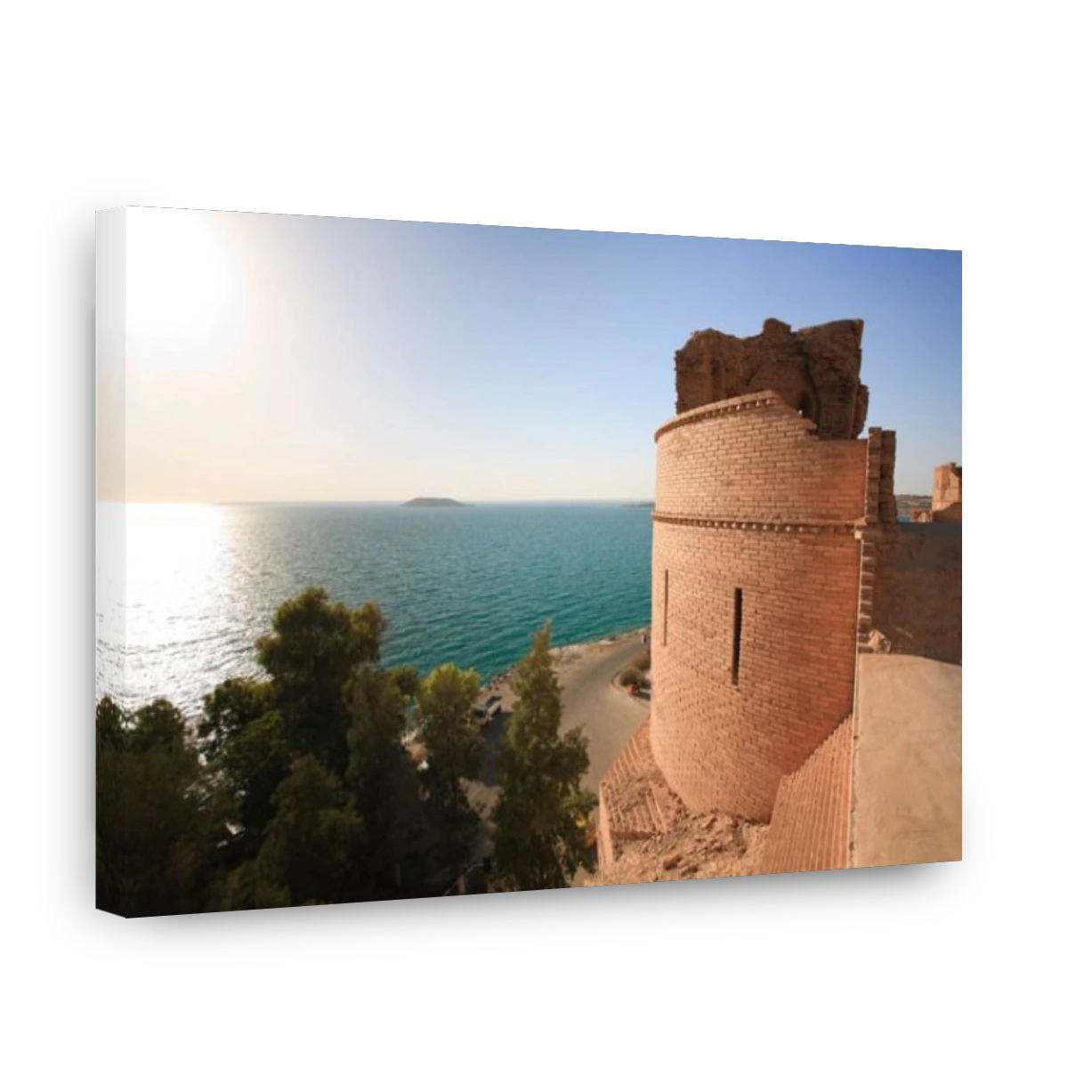 Syria, Euphrates river , Ath Thaura, Lake Al-Assad and Qalaat Jaabar Castle