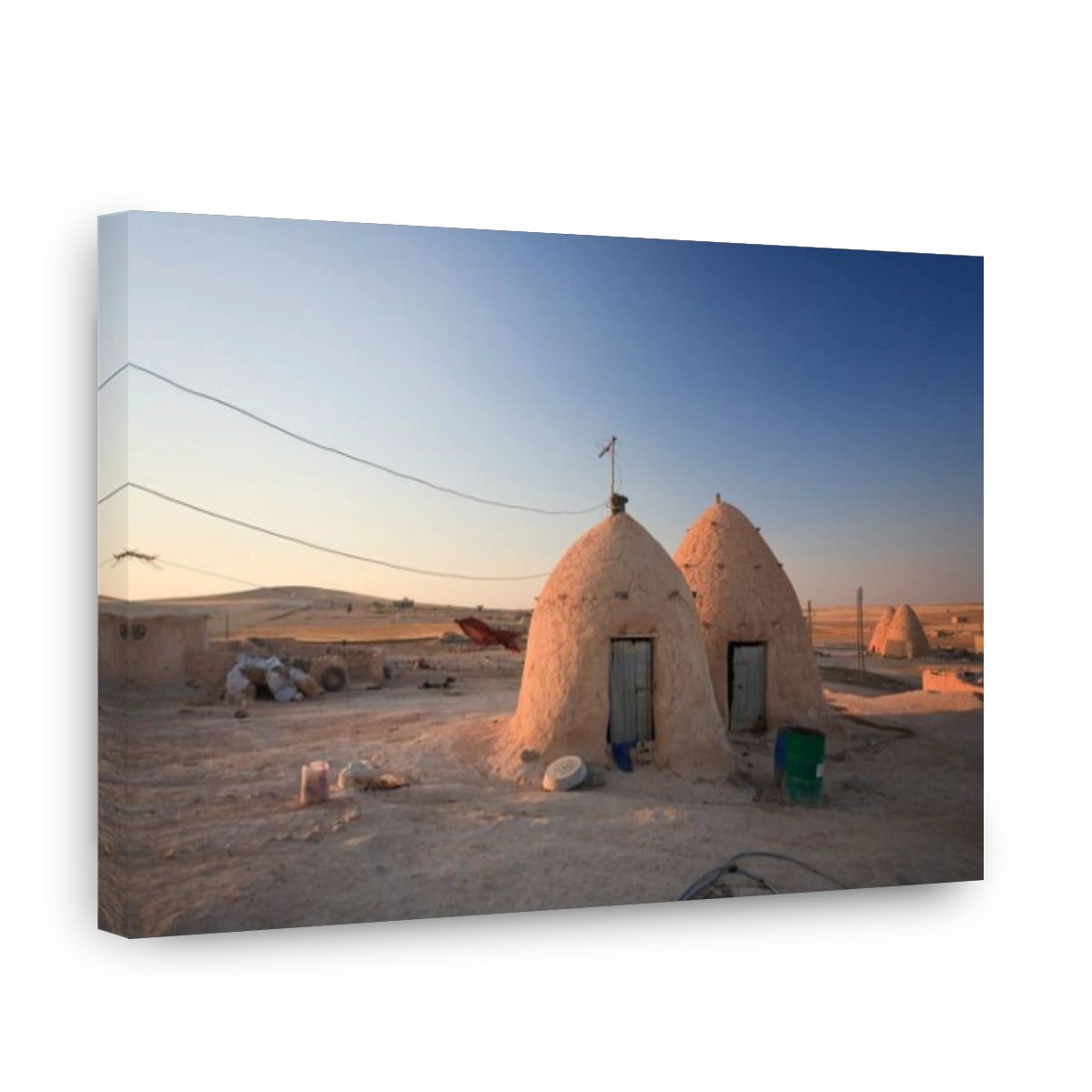 Syria, Hama surroundings, the Beehive Village of Sarouj, made of mud dwellings