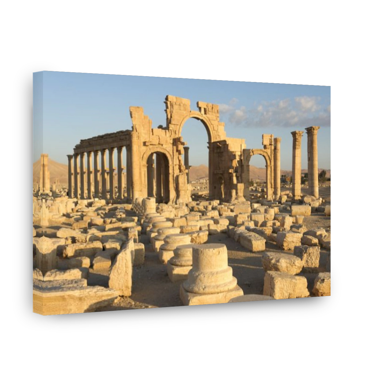 Monumental arch and Great Colonnade, Palmyra, Syria