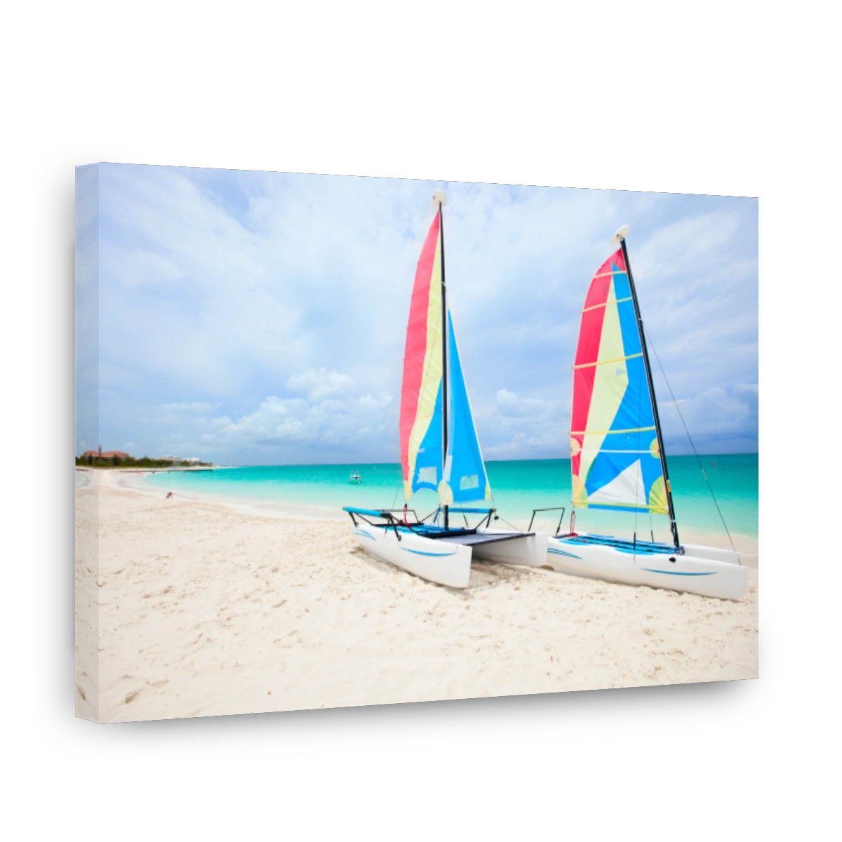 Catamarans at tropical beach