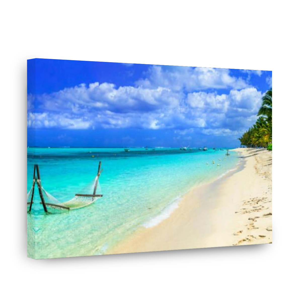 Tropical holidays - white sandy beaches and turquoise sea of Mauritius island