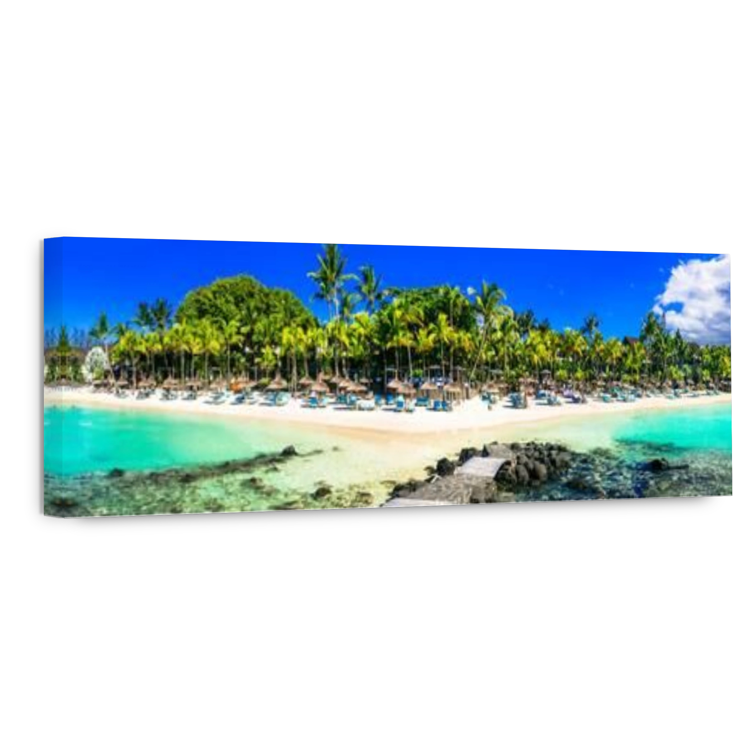 Luxury resorts and beautiful beaches of Mauritius island. Tropical holidays
